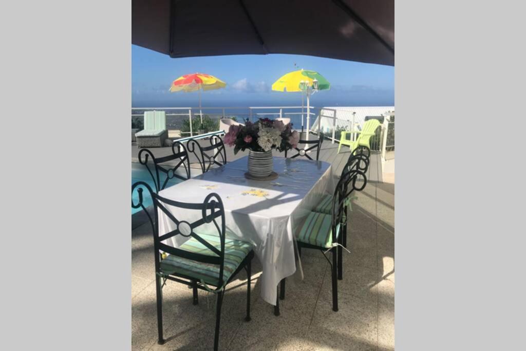 St Leu -Villa D'Artiste, Superbe Vue Mer, Piscine Chauffee Saint-Leu Kültér fotó