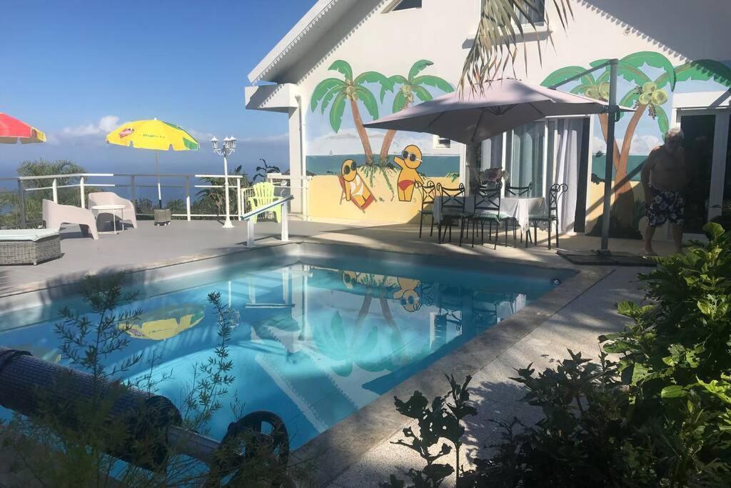 St Leu -Villa D'Artiste, Superbe Vue Mer, Piscine Chauffee Saint-Leu Kültér fotó