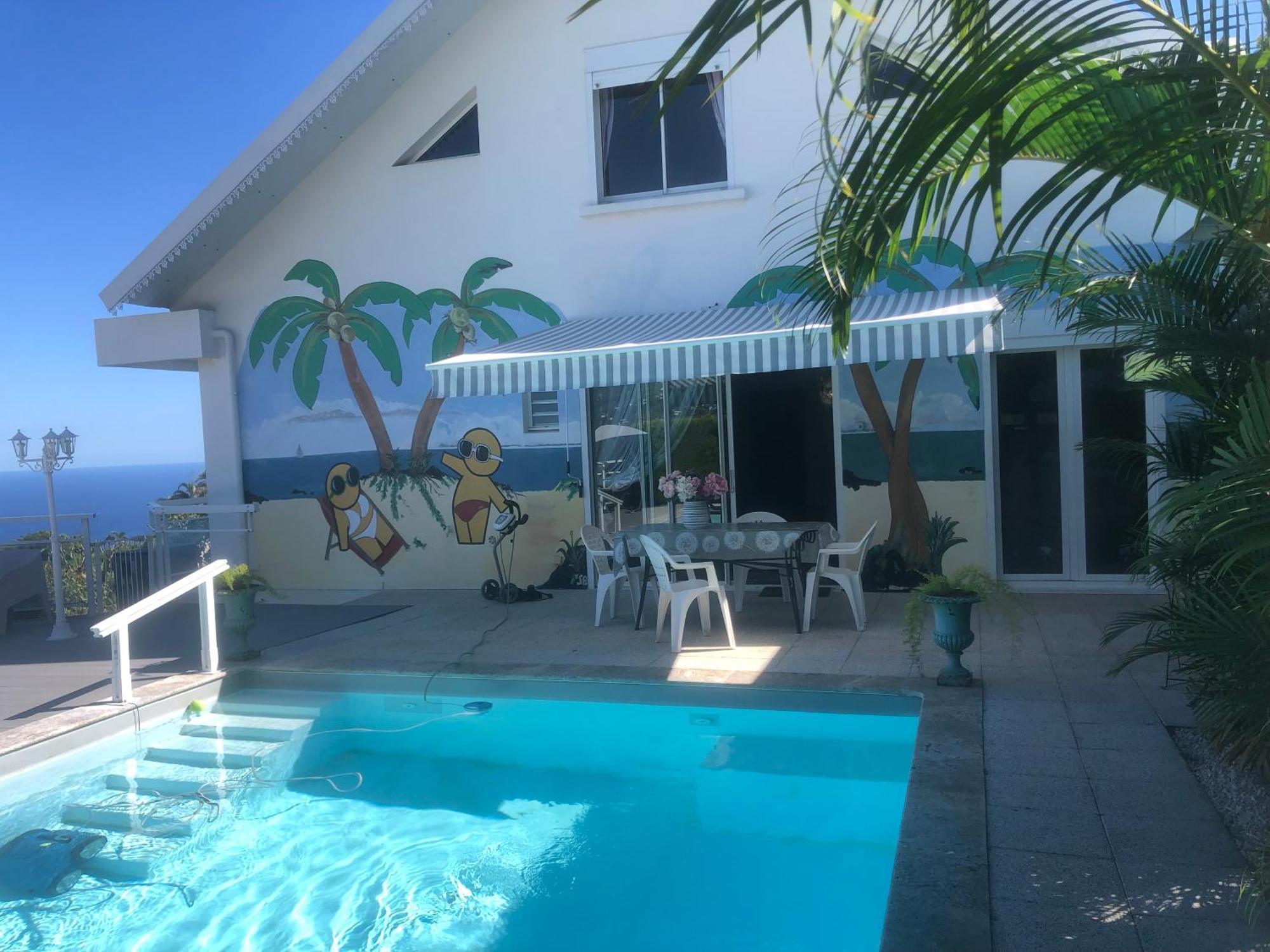 St Leu -Villa D'Artiste, Superbe Vue Mer, Piscine Chauffee Saint-Leu Kültér fotó